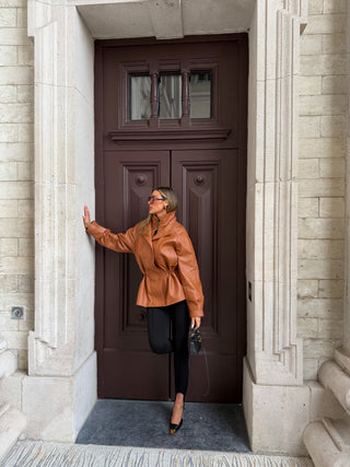 Gabriela real lambskin leather jacket