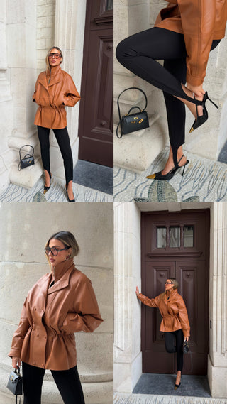 Gabriela real lambskin leather jacket