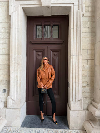 Gabriela real lambskin leather jacket