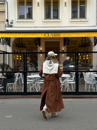 Lèe 100% Real Suede Leather Trench Coat Tan