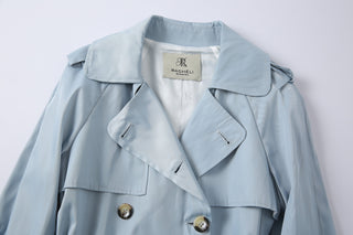 Chelsea Trench Coat Light Blue