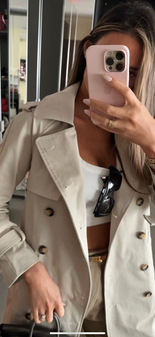Chelsea Trench Coat Beige