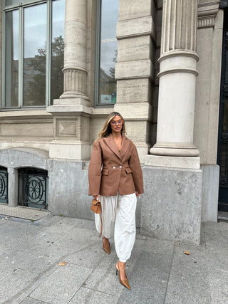 Chérie knitted leather jacket