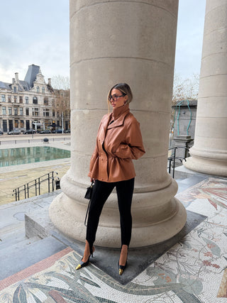 Gabriela real lambskin leather jacket