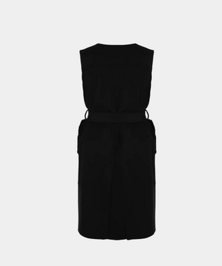 Diana Sleeveless Coat Black