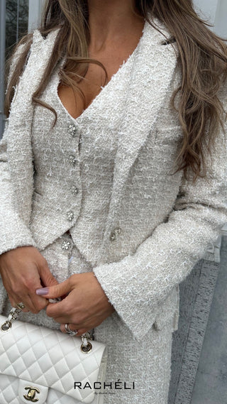 Elèa Tweed Oversized Blazer