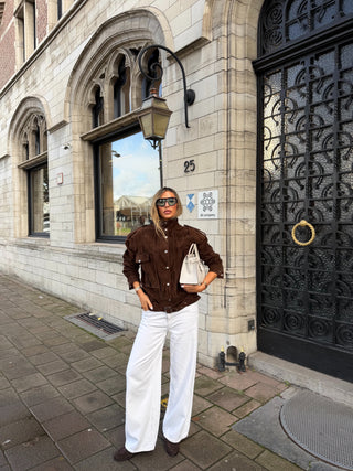 Raphaéla real suede leather jacket