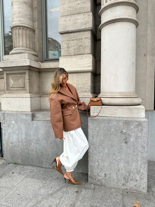 Chérie knitted leather jacket