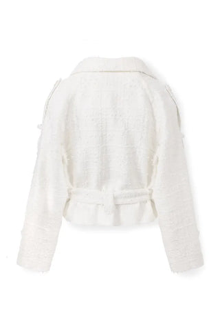 Angelique Tweed White Jacket