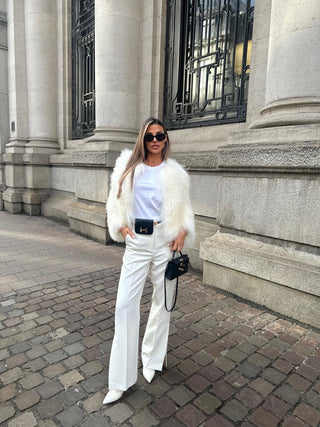 Aspen Coat Cream Short