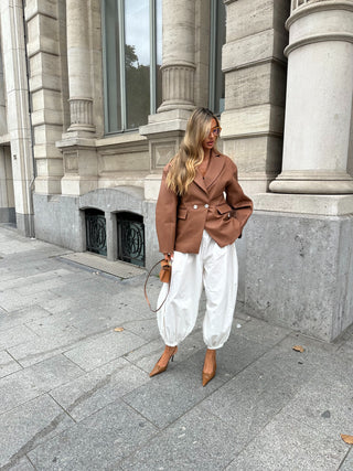 Chérie knitted leather jacket
