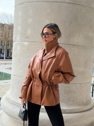 Gabriela real lambskin leather jacket