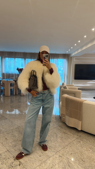 Aspen Coat Cream Short