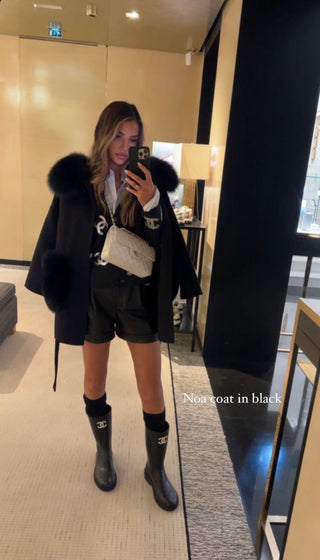 Noa Coat Black