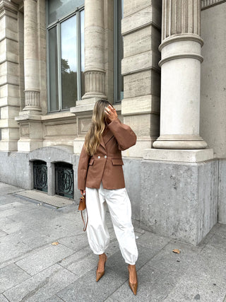 Chérie knitted leather jacket