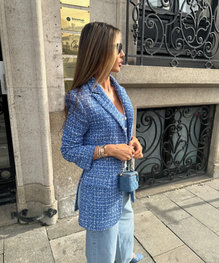Elèa Tweed Oversized Blazer